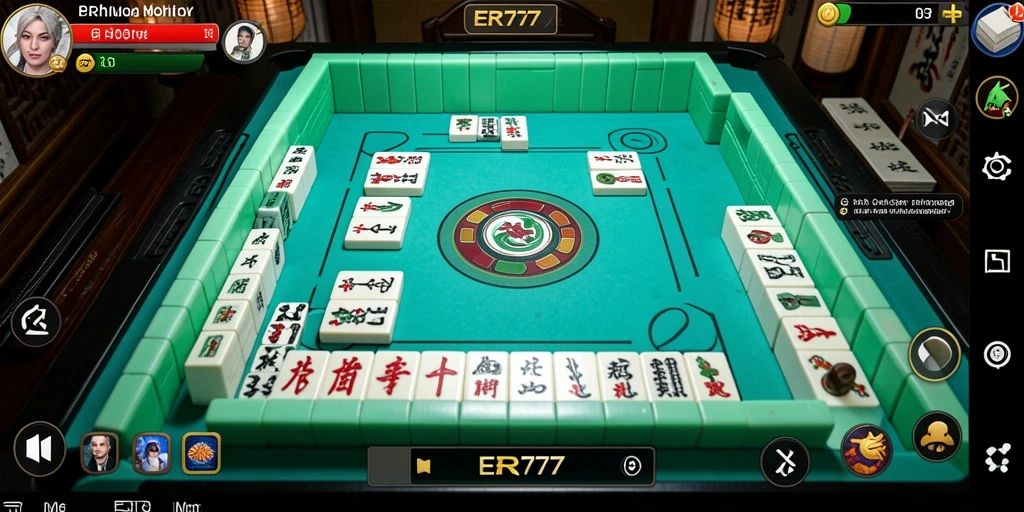 Tampilan gameplay Mahjong yang menarik dan menantang di ER777.