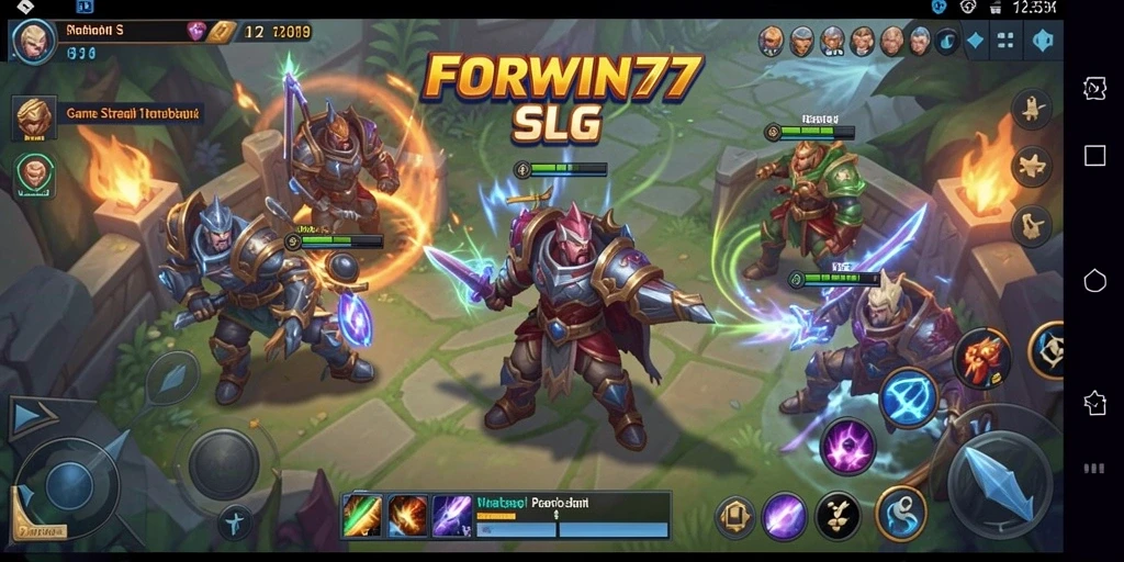 Tampilan gameplay <strong>FORWIN77</strong> menunjukkan aksi strategis yang mendebarkan.