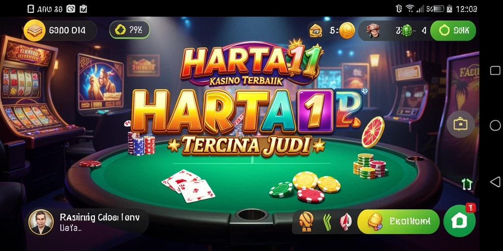 Tampilan permainan kasino yang menarik dan mendebarkan di HARTA11.