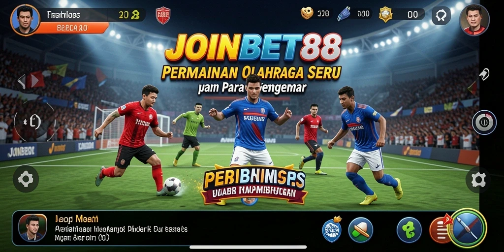 Screenshot <strong>JOINBET88</strong> menampilkan gameplay seru dalam pertandingan olahraga.