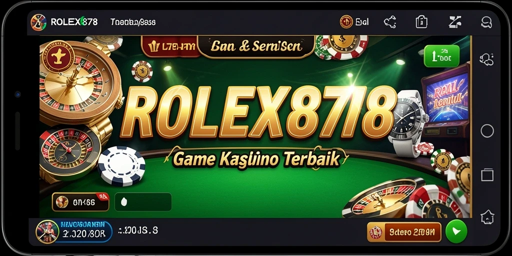 Tampilan menarik dari gameplay Kasino di ROLEX878