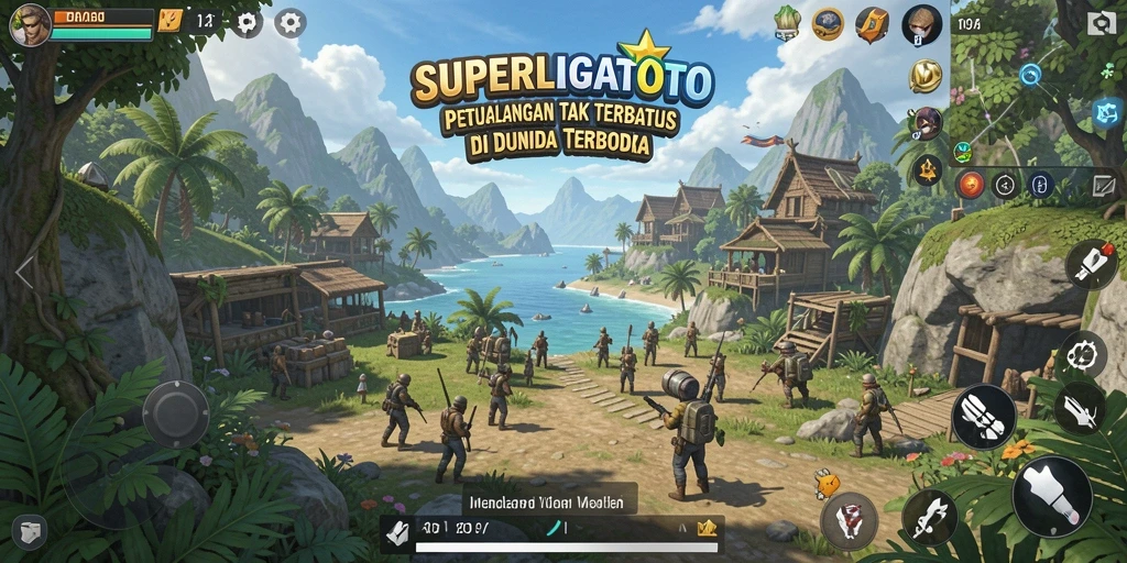 Tangkapan layar <strong>SUPERLIGATOTO</strong> menunjukkan momen epik dalam gameplay Open World.