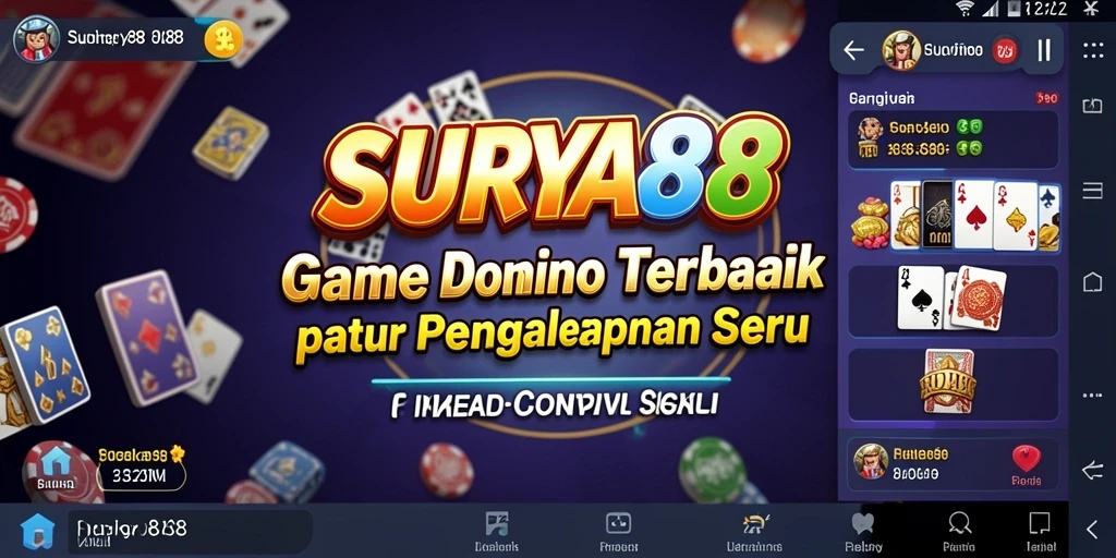 Gameplay seru sambil bermain Domino bersama teman-teman.