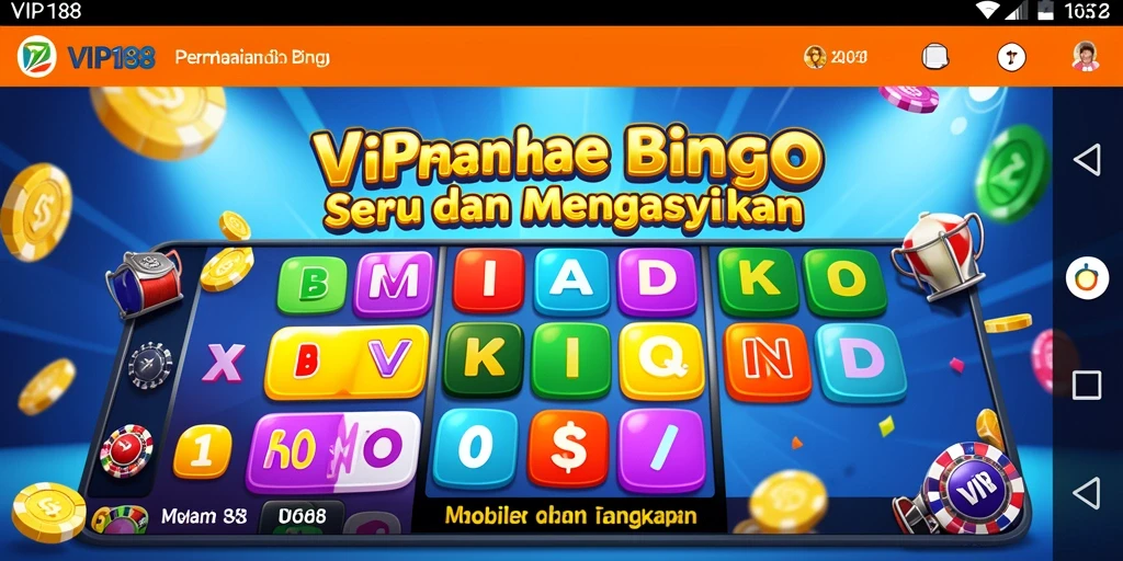 Screenshot menunjukkan gameplay seru dalam permainan Bingo VIP188.